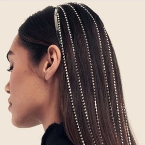 Cubic Zirconia Tassel Festival Headband Accessory